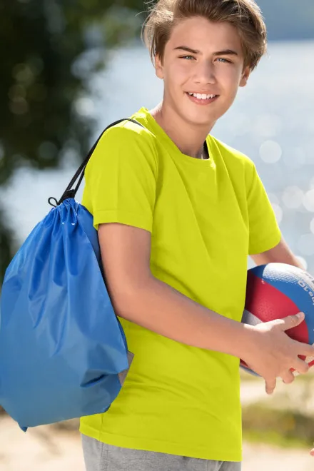 Športna majica za otroke, neonsko rumena