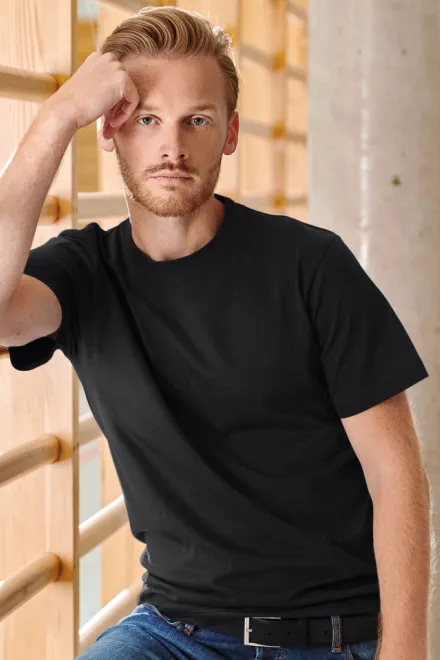 Težka majica, ebony siva