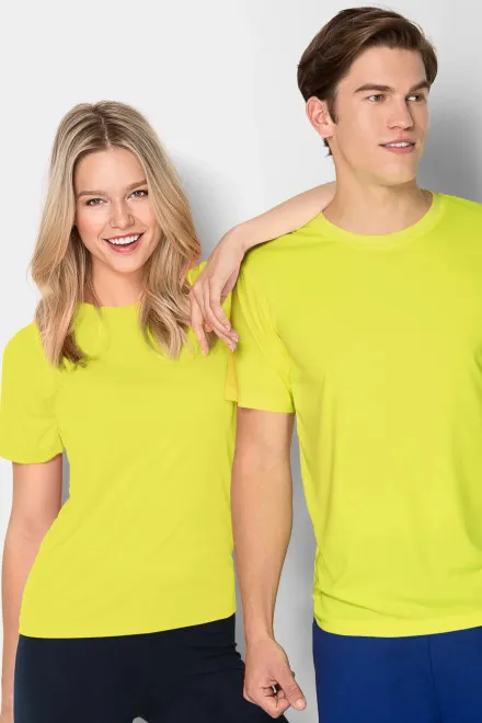 Unisex športna majica, neonsko rumena