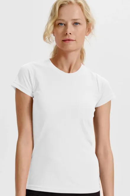 Ženska športna majica, bela