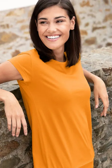 Ženska trendovska majica, mandarina