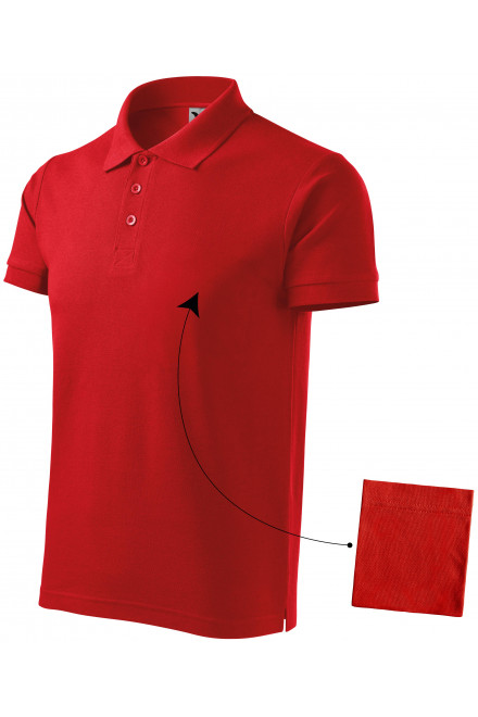 Moška elegantna polo majica, rdeča