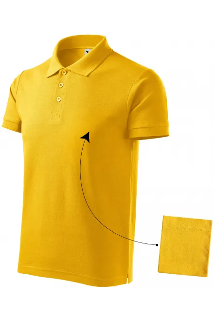 Moška elegantna polo majica, rumena