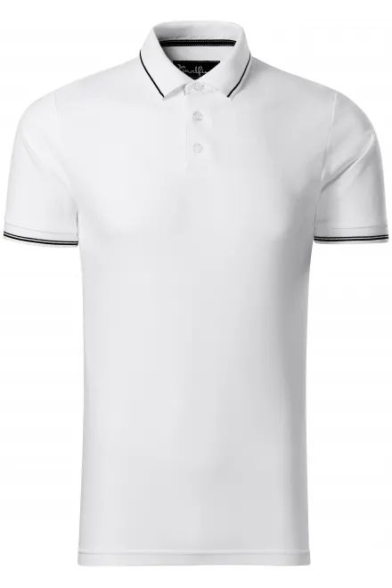 Moška kontra majica polo - bela, S