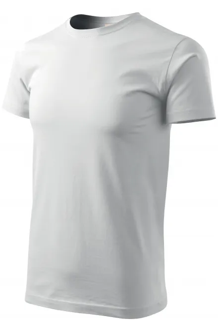 Moška majica s kratkimi rokavi iz bombaža GRS, bela