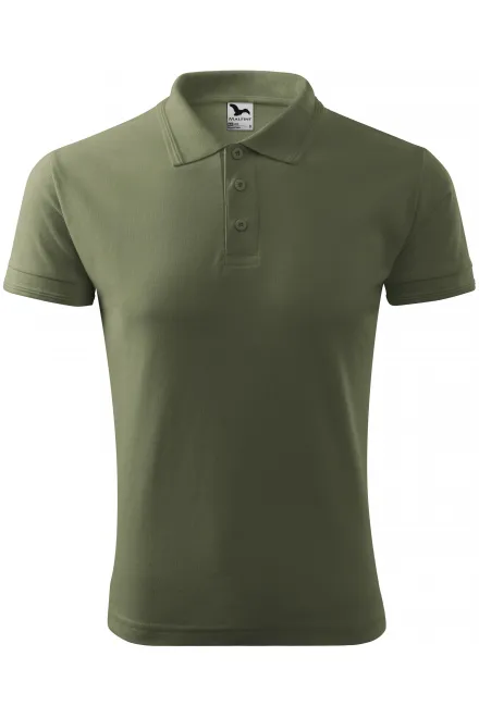 Moška ohlapna polo majica - khaki, S