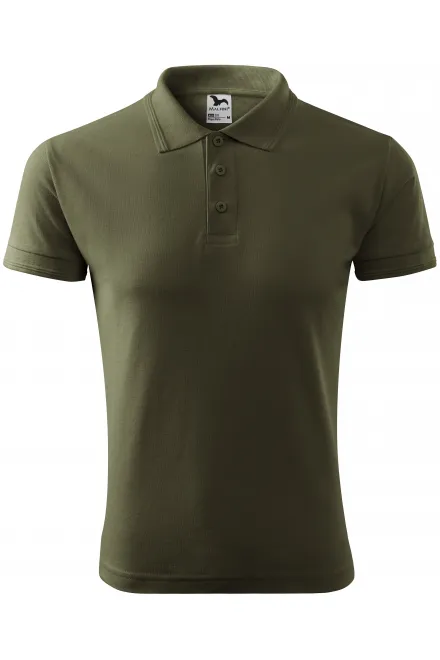 Moška ohlapna polo majica - military, S