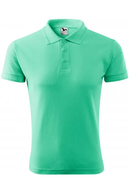 Moška ohlapna polo majica - mint, S