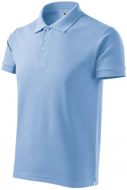 Moška polo majica v težki kategoriji, modro nebo