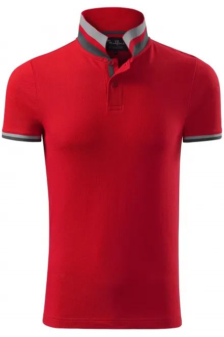 Moška polo majica z ovratnikom navzgor - formula red, XL
