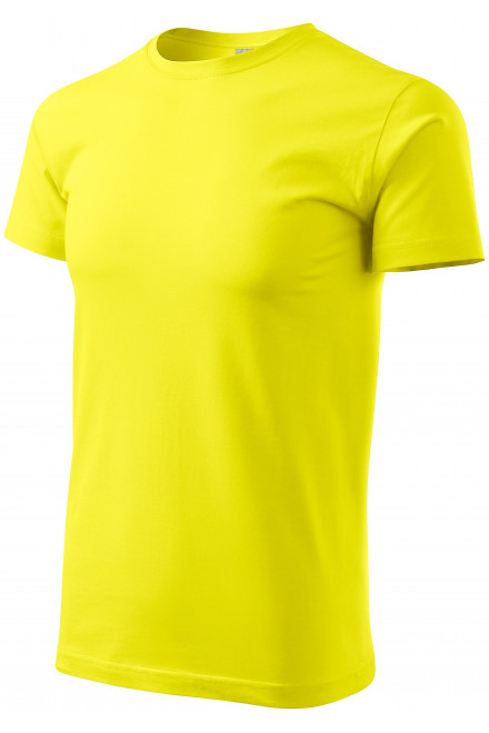 Moška preprosta majica, limonino rumena