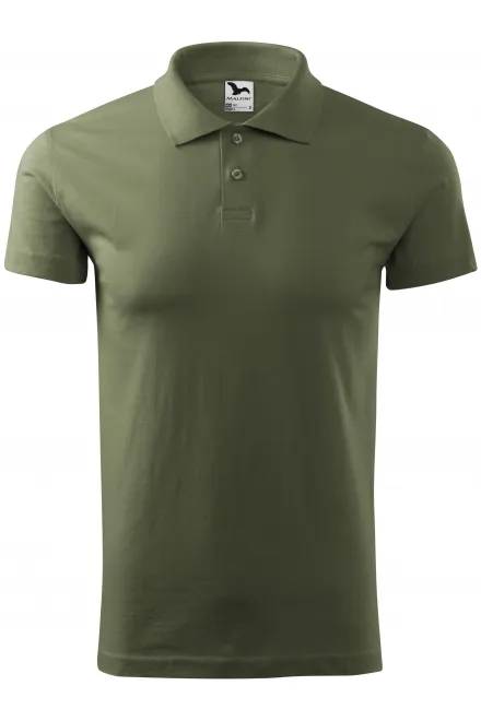 Moška preprosta polo majica - khaki, L