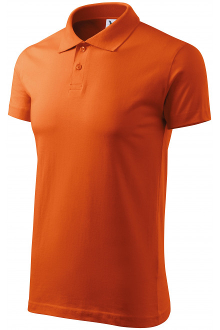 Moška preprosta polo majica, oranžna