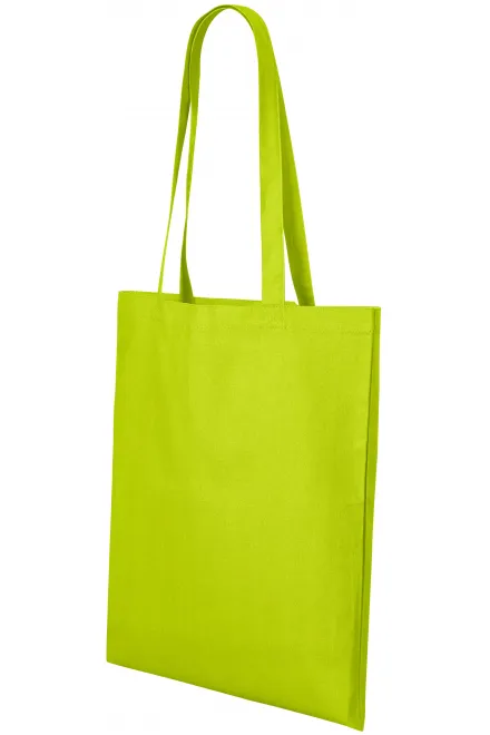 Nakupovalna torba iz bombaža, apno zelena