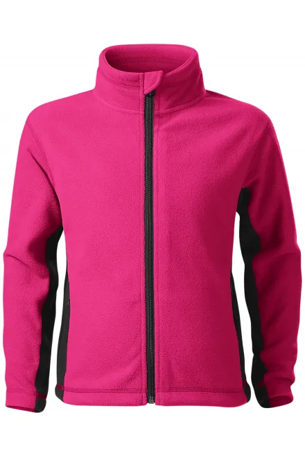 Otroška flis jakna v kontrastu - vijolična, 122 cm / 6 let