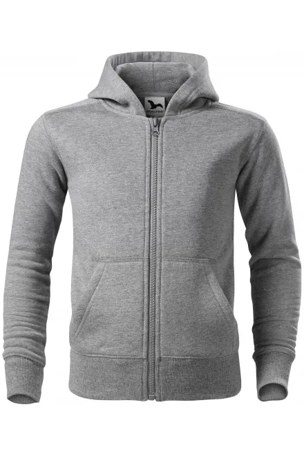 Otroška majica s kapuco - temno siv marmor, 134 cm / 8 let