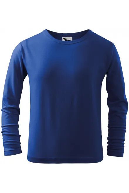 Otroška majica z dolgimi rokavi - kraljevsko modra, 158 cm / 12 let
