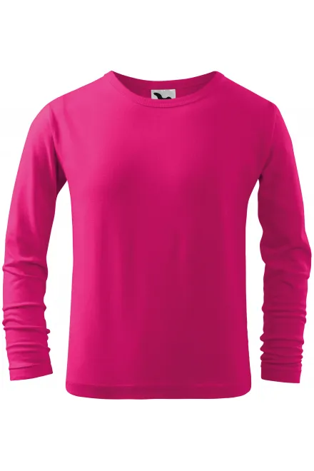 Otroška majica z dolgimi rokavi - malina, 158 cm / 12 let