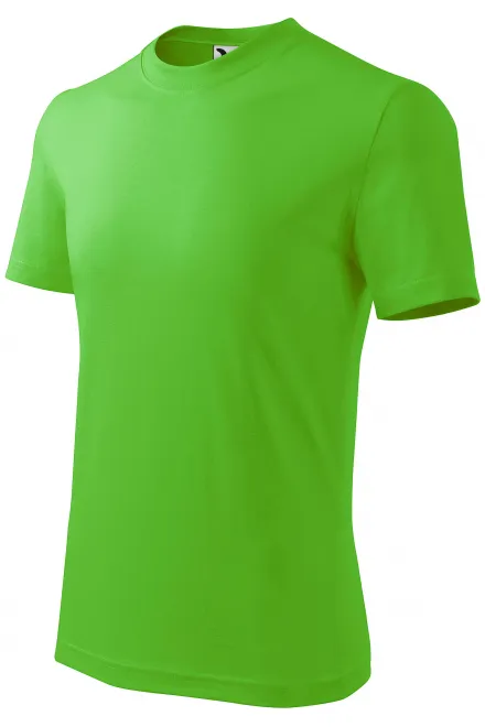 Otroška preprosta majica, jabolčno zelena