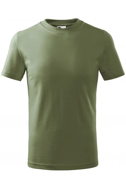 Otroška preprosta majica - khaki, 110 cm / 4 leta