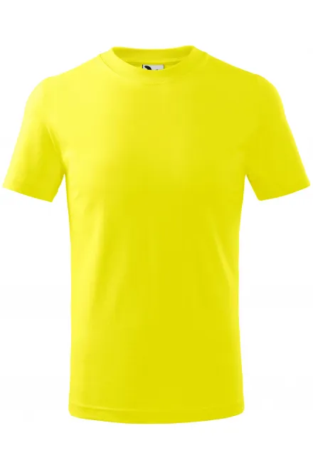 Otroška preprosta majica - limonino rumena, 110 cm / 4 leta