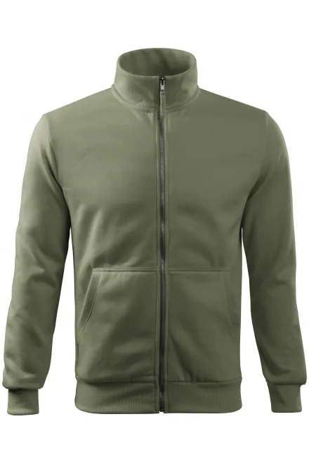 Preprosta moška jopica brez kapuce - khaki, M