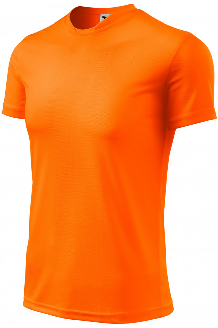 Športna majica za otroke, neon oranžna