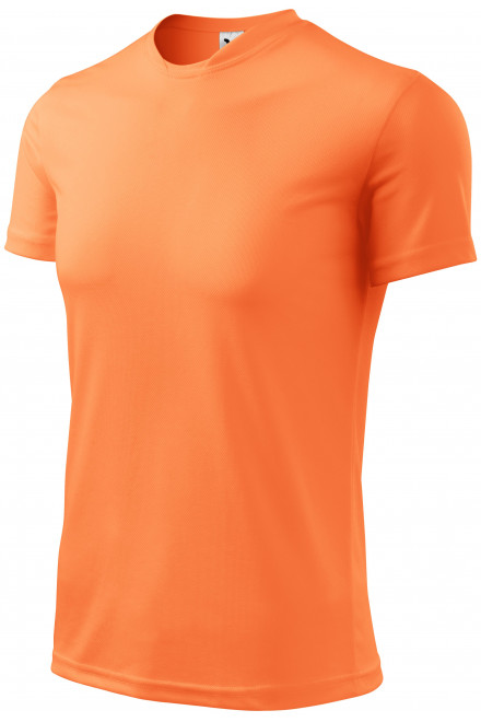 Športna majica za otroke, neonska mandarina