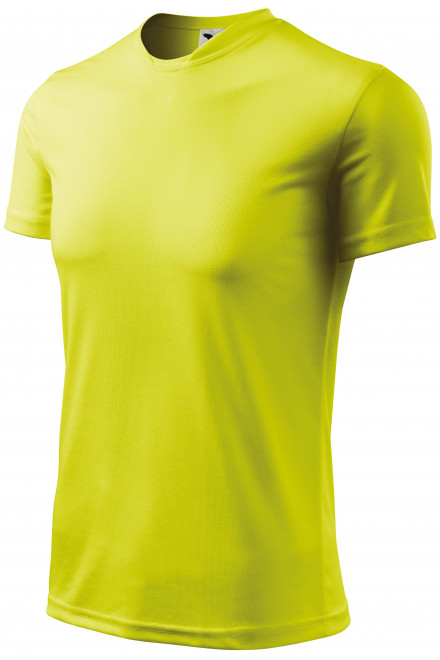 Športna majica za otroke, neonsko rumena