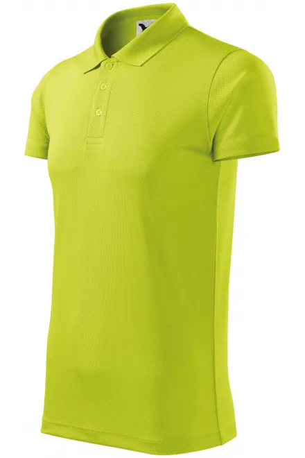 Športna polo majica, apno zelena
