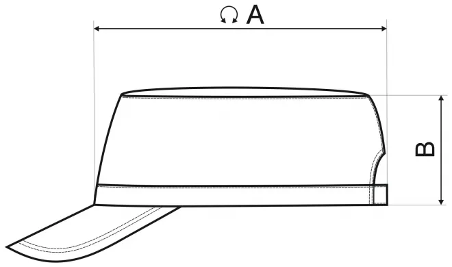 Modna kapa - tabela dimenzij