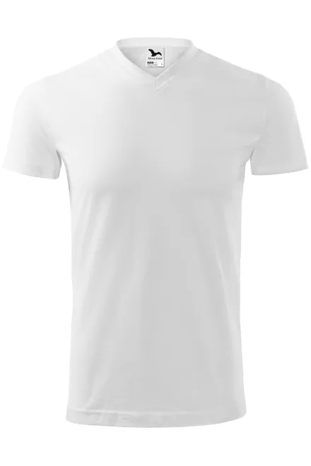 Težka majica s kratkimi rokavi - bela, XL