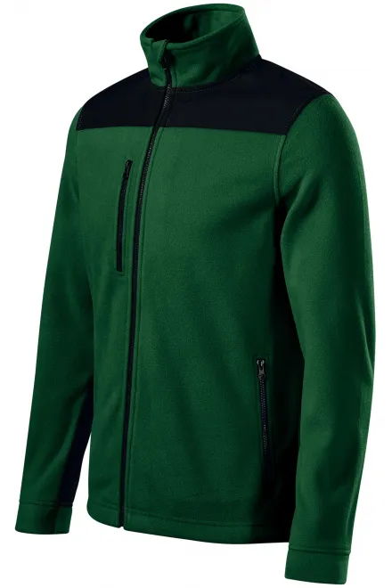 Topla jakna iz flisa unisex, steklenica zelena