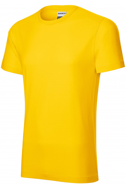 Trpežna moška majica težja, rumena