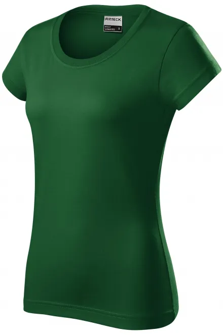 Trpežna ženska majica v težki kategoriji, steklenica zelena