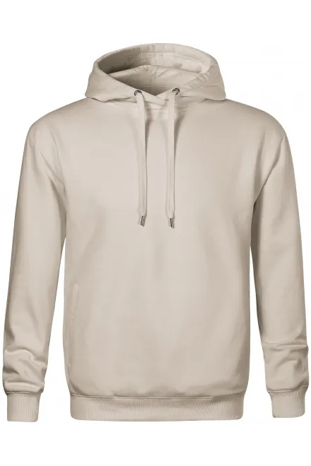 Udoben moški pulover s kapuco - ledeno siva, XL