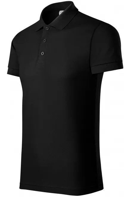 Udobna moška polo majica, črna
