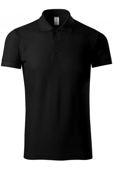 Udobna moška polo majica - črna, 3XL