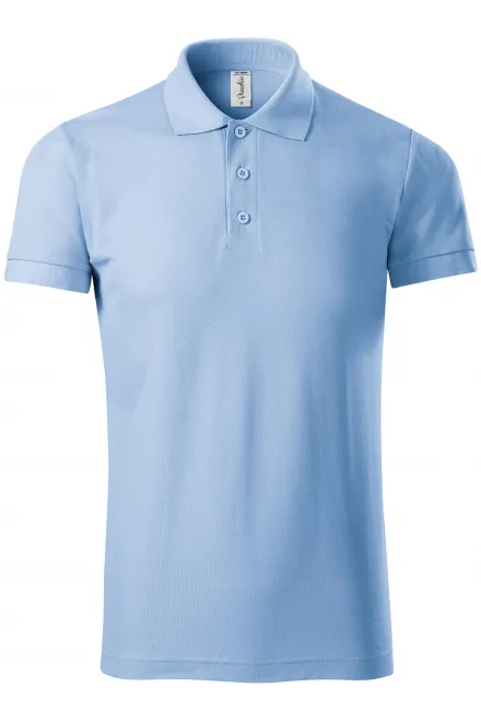 Udobna moška polo majica - modro nebo, 3XL