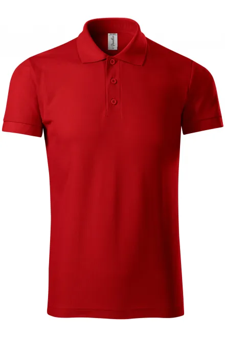 Udobna moška polo majica - rdeča, 3XL