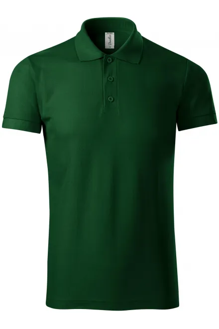Udobna moška polo majica - steklenica zelena, 3XL