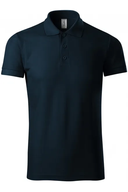 Udobna moška polo majica - temno modra, 3XL