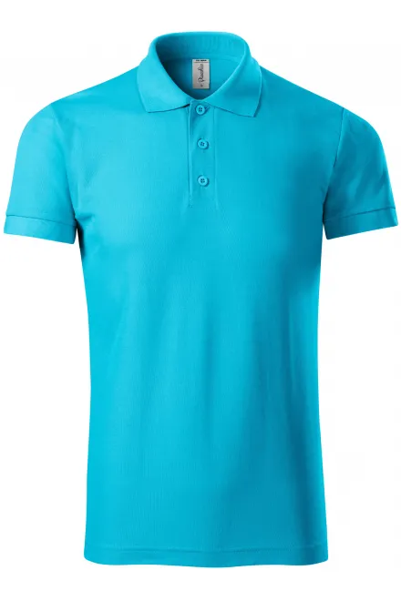 Udobna moška polo majica - turkizno, 3XL