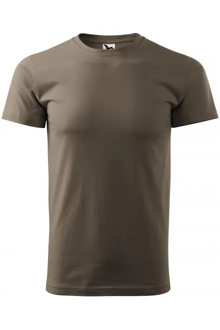 Uniseks majica z večjo težo - army, XL