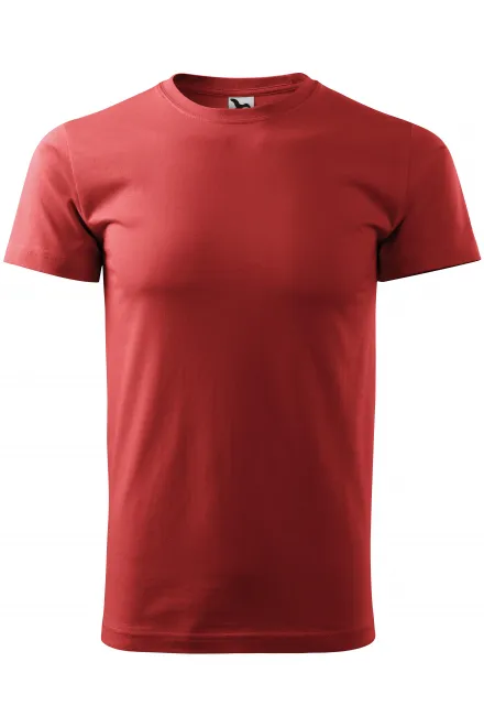 Uniseks majica z večjo težo - bordo, XL