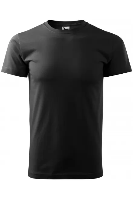 Uniseks majica z večjo težo - črna, XL