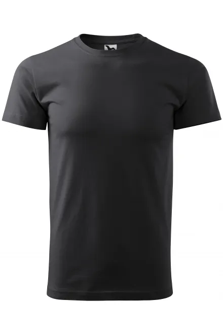Uniseks majica z večjo težo - ebony siva, XL