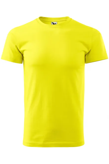 Uniseks majica z večjo težo - limonino rumena, XL