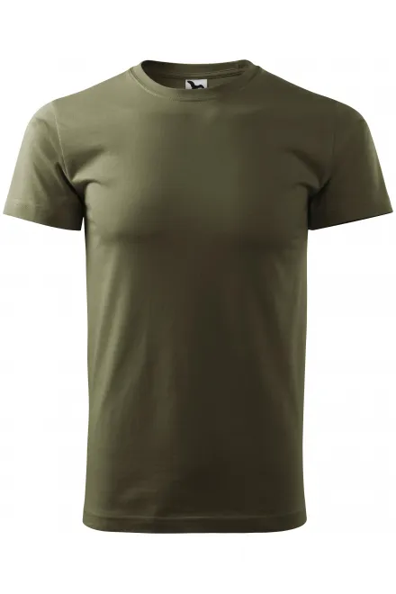 Uniseks majica z večjo težo - military, XL