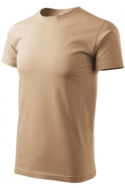 Uniseks majica z večjo težo, peščena
